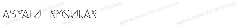 Asyatu Regular字体转换